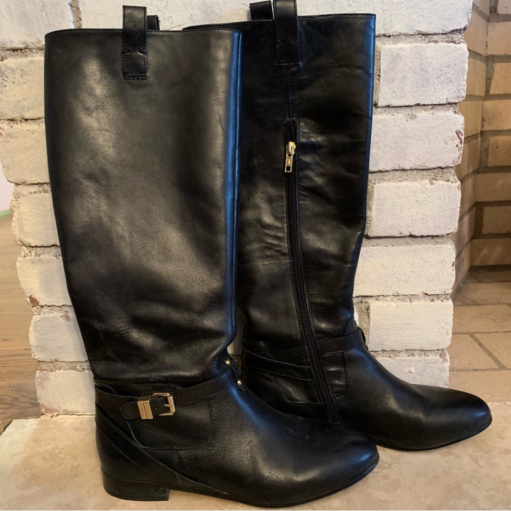 Ava & Aiden Black leather boots